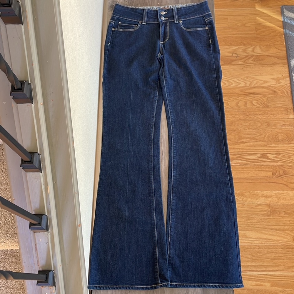 Paige H.H. Boot Cut Dark Blue Wash Jeans Size 26